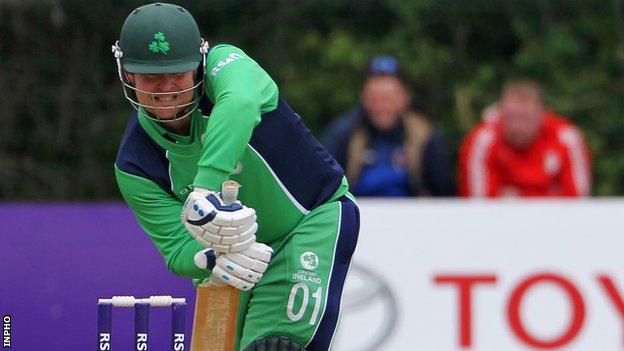 Paul Stirling's half-century helped Ireland win their latest warm-up game in Dubai