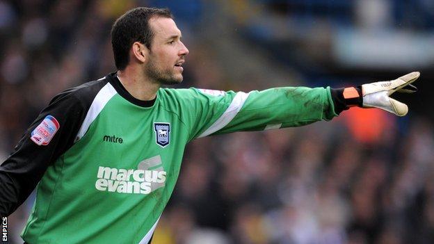 Marton Fulop playing for Ipswich