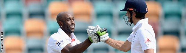 Michael Carberry and Alastair Cook opened together in two of England's three Ashes warm-up games