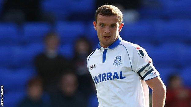 Tranmere Rovers captain James Wallace