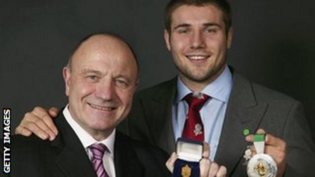 Ben Cohen pictured with his uncle George (left), a football World Cup winner with England in 1966