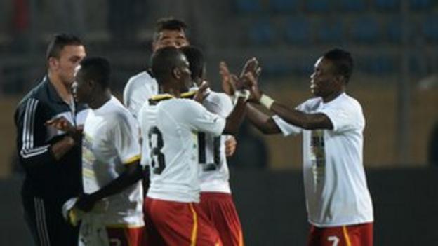 Ghana hit seven goals past Egypt in their World Cup play-off