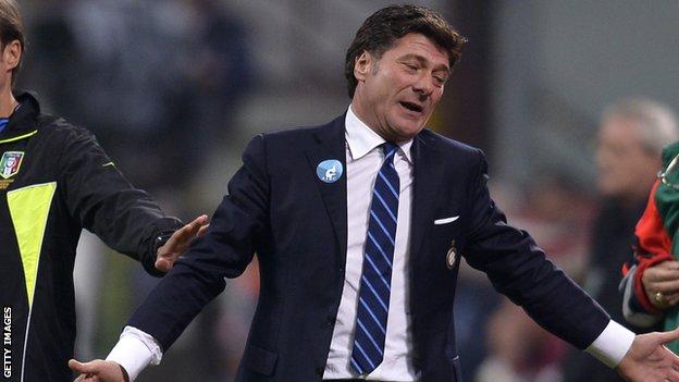 Inter Milan manager Walter Mazzarri