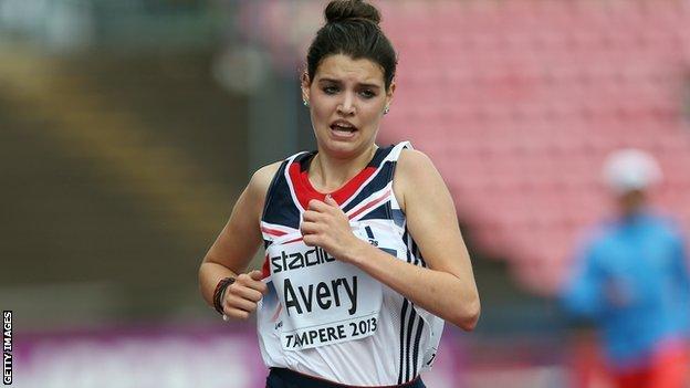 Great Britain runner Kate Avery