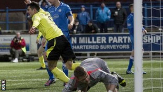 Steven Thompson's sixth goal of the season had given St Mirren a 2-1 lead