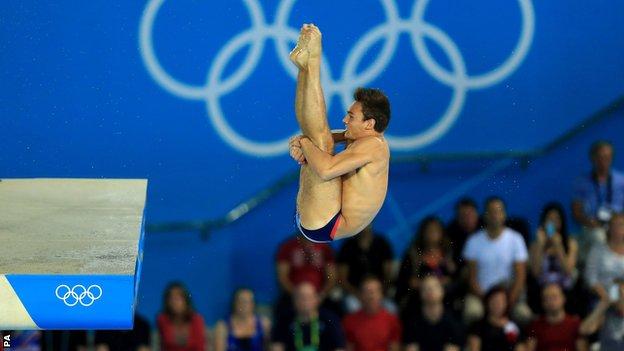 Tom Daley in action at London 2012