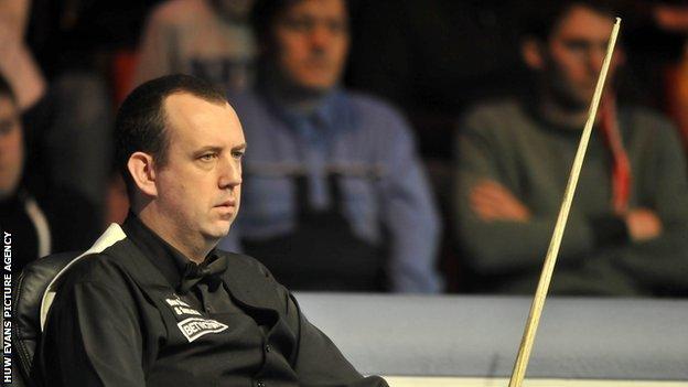Snooker player Mark Williams who was knocked out of the UK Championships.
