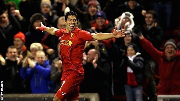 Liverpool's Luis Suarez