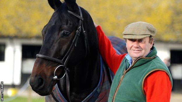 Sprinter Sacre with trainer Nicky Henderson