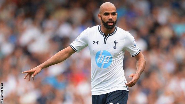 Sandro of Tottenham looks on during a pre season friendly match between Tottenham Hotspur and Espanyol at White Hart Lane on August 10, 2013.