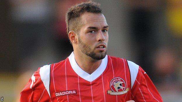 On-loan Walsall winger Milan Lalkovic