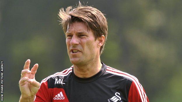 Swansea City manager Michael Laurup