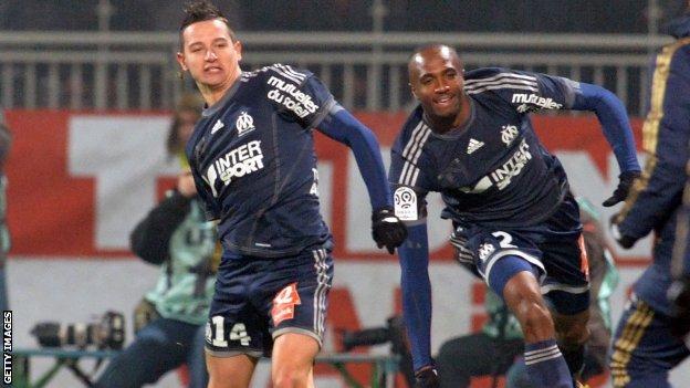 Marseille"s French midfielder Florian Thauvin