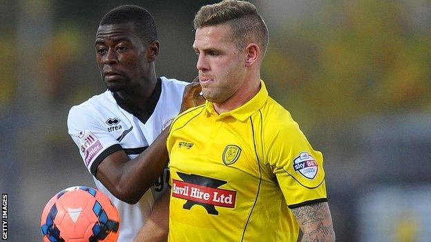 Burton Albion striker Billy Kee