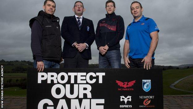 Coaching representatives from the four regions