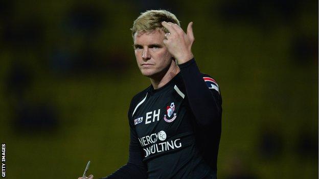 Bournemouth manager Eddie Howe
