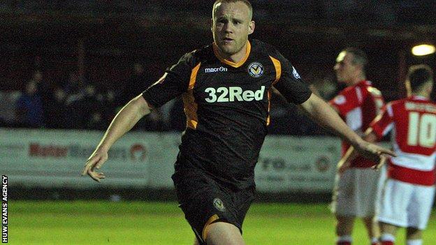 Newport County's Lee Minshull