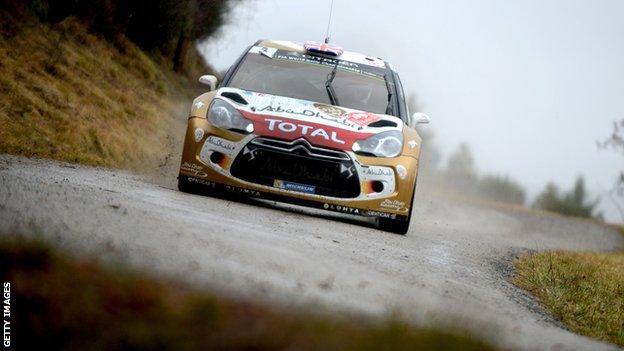 Kris Meeke in action in the Monte Carlo Rally on Thursday