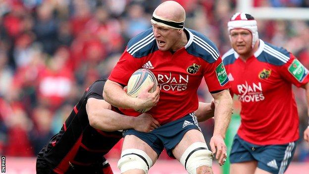 Paul Oconnell Ireland Lock Signs New Munster Deal Bbc Sport