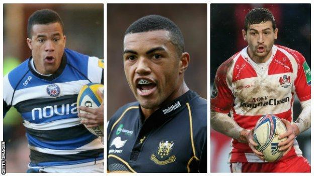 Anthony Watson, Luther Burrell and Jonny May