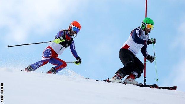 GB skiers Jade Etherington and Caroline Powell