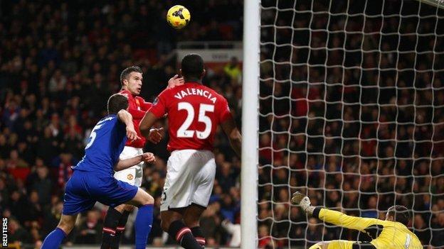 Robin van Persie scores