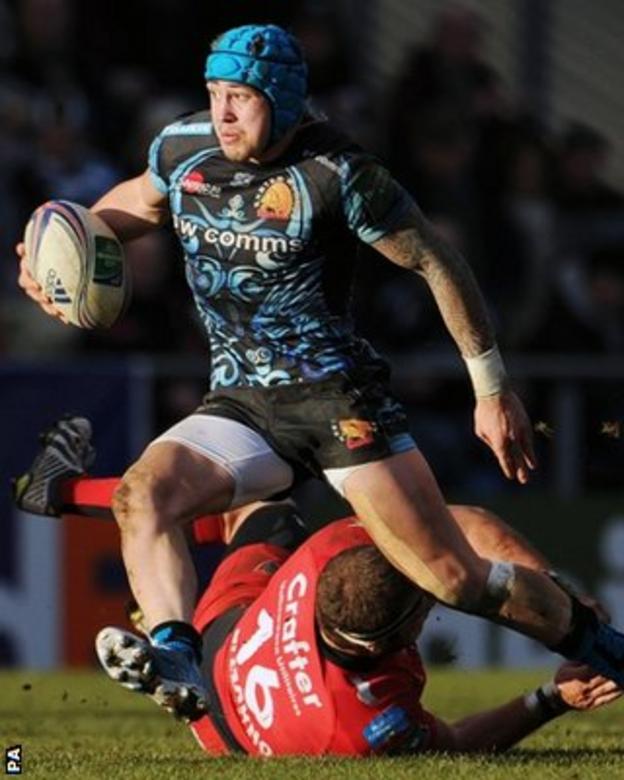 Jack Nowell in action against Toulon