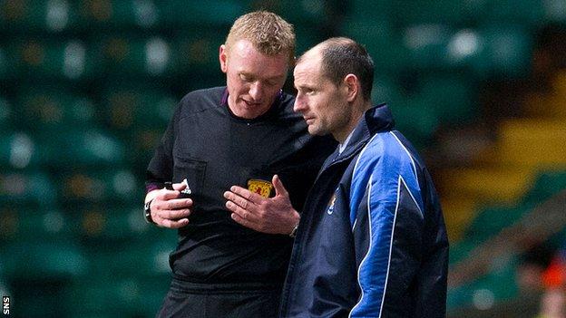 Allan Johnson felt his side could have had two penalties in their defeat to Celtic.