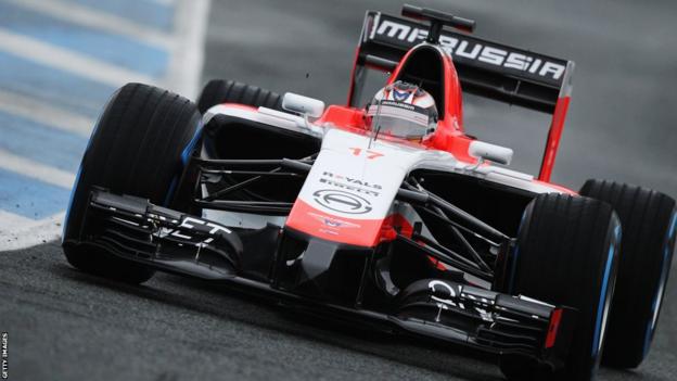 Jules Bianchi of France and Marussia drives during day four of Formula One Winter Testing