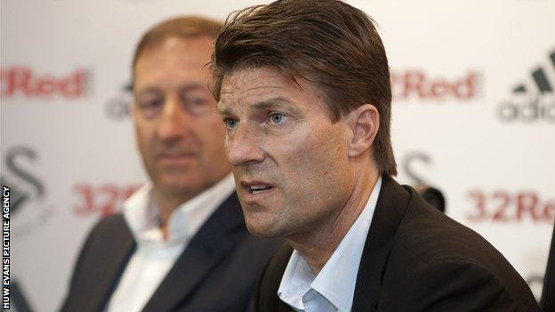 Huw Jenkins and Michael Laudrup