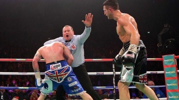 Carl Froch beats George Groves