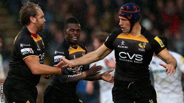 Andy Goode and Chris Bell of Wasps