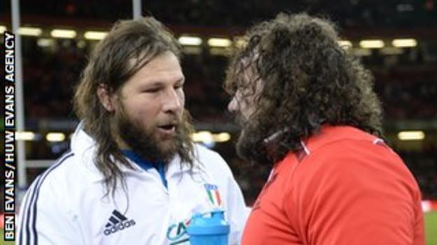 Martin Castrogiovanni and Adam Jones