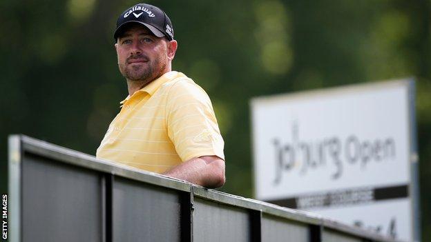 Craig Lee of Scotland has a share of the lead after the second round of the Joburg Open