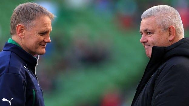 Ireland coach Joe Schmidt and Wales boss Warren Gatland