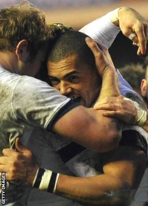 Luther Burrell helped England to put Scotland to the sword