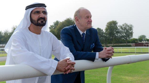 Sheikh Mohammed and Lord Stevens