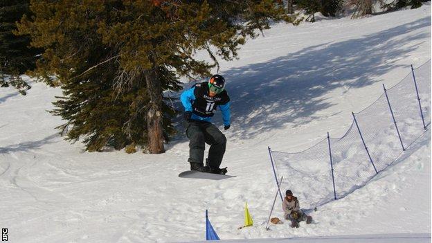Paralympic snowboarder Matthew Robinson