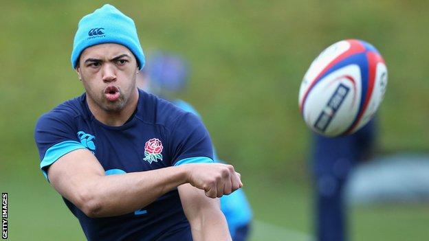 Luther Burrell England training