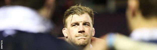 Moray Low looks pensive after the 2014 Calcutta Cup defeat by England