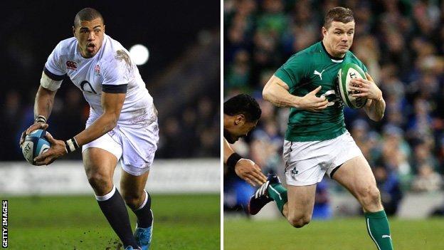 Luther Burrell and Brian O'Driscoll