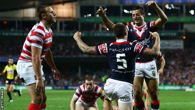 Sydney Roosters celebrate