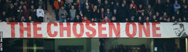 David Moyes - 'The Chose One' sign