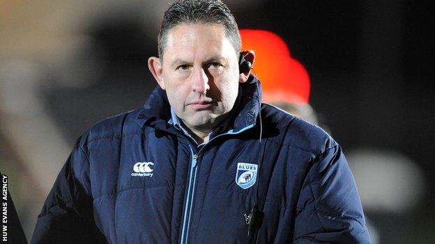 Cardiff Blues director of rugby Phil Davies