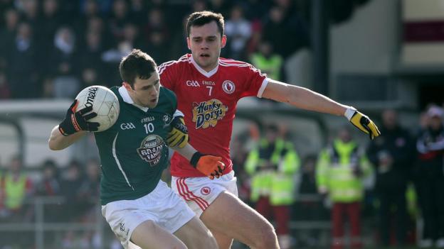 Cathal McNally and Ryan McKenna in action as Tyrone earn a last-gasp win over Kildare
