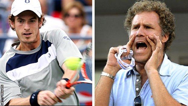 Andy Murray and Will Ferrell