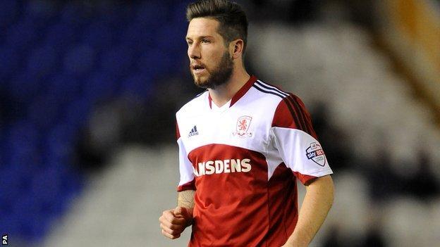 Middlesbrough midfielder Jacob Butterfield