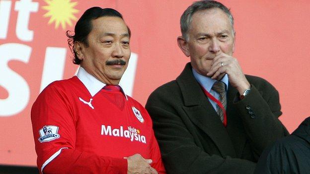 Vincent Tan and Richard Scudamore