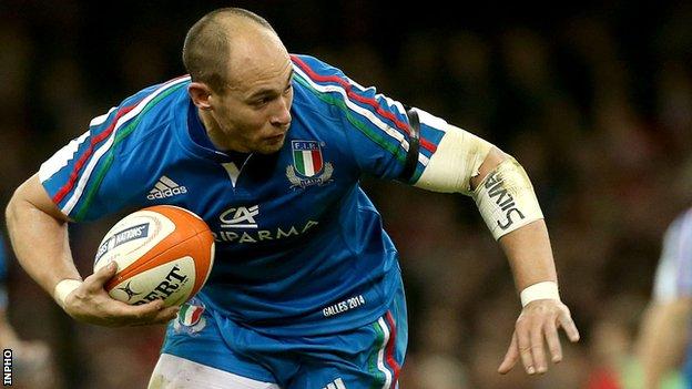 Italy skipper and number eight Sergio Parisse