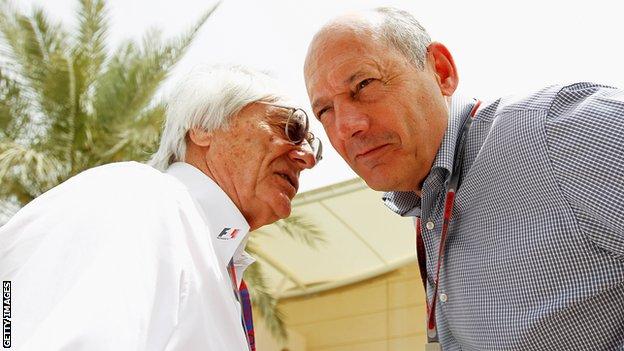 Bernie Ecclestone Ron Dennis